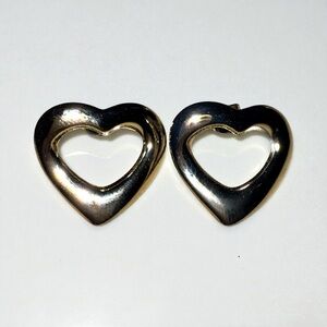 Gold Heart Shaped Earrings